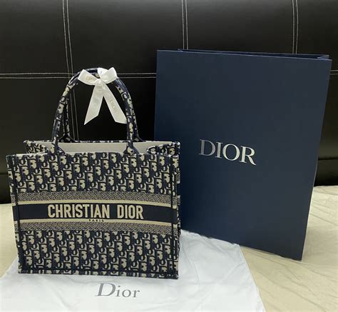 dior book tote mini size|christian dior small tote bag.